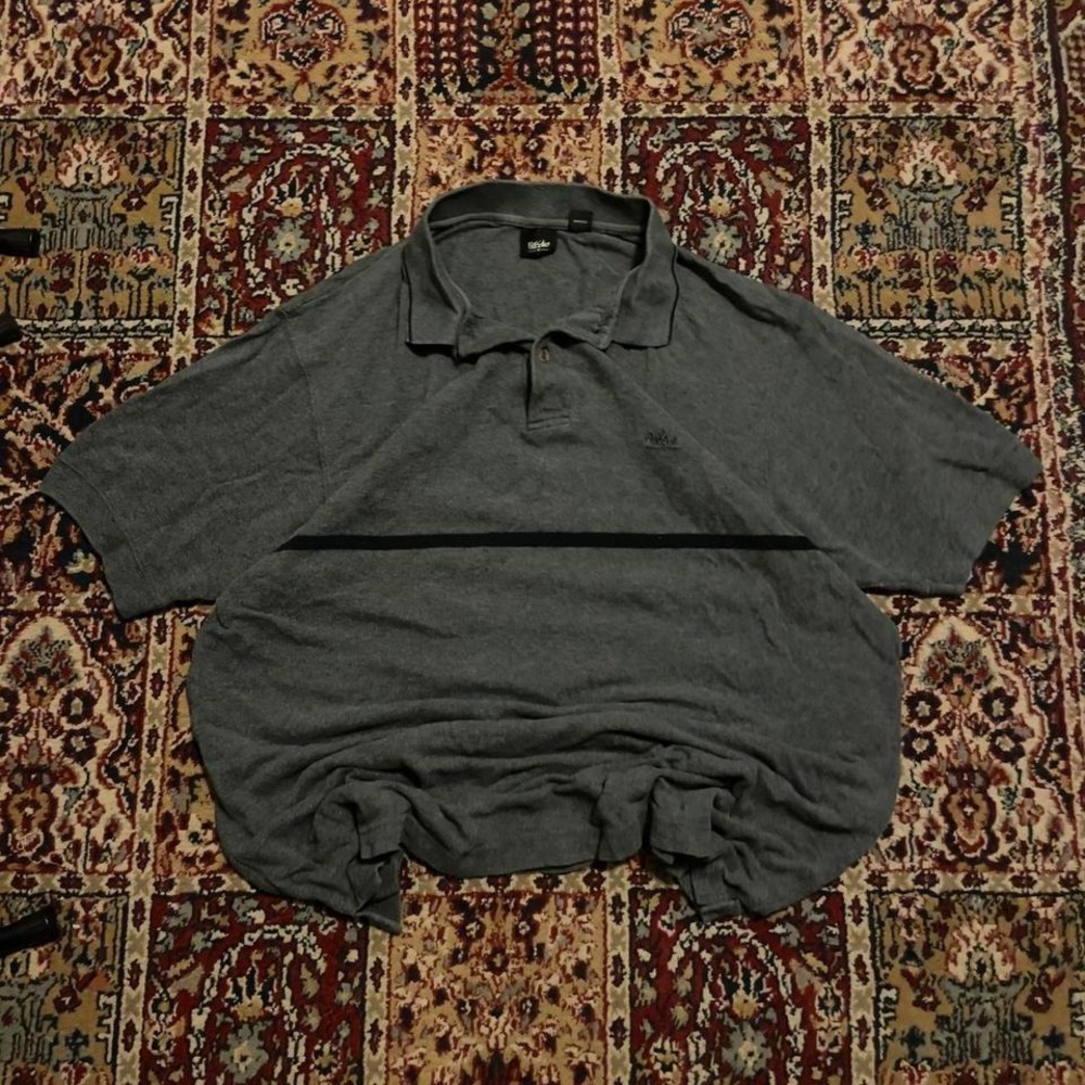 VTG 00s Mossimo logo embroidered striped golf style rugby‎ polo tee shirt L